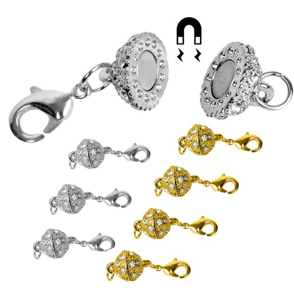 Strong Magnetic Clasps (43) Jewelry Necklace DIY Converter Extender Closures - Picture 16 of 16